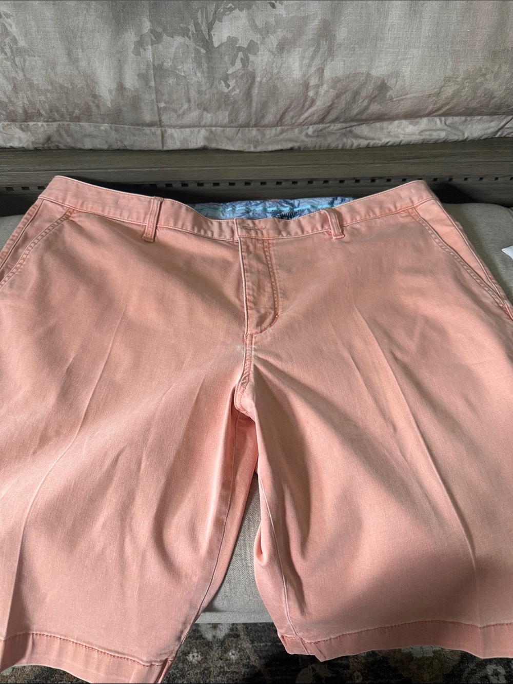 Tommy Bahama Peach Chino Shorts 9”